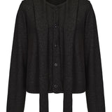 Camden Scarf Cardigan - Charcoal