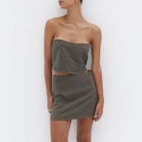 Jayden Tube Top - Khaki