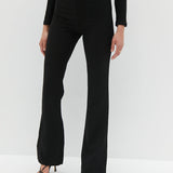 Waist Slit Pants - Black