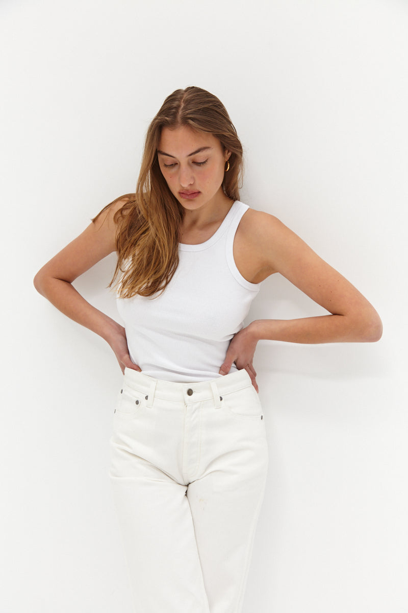 Louie Tank - White