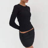 Nora Mini Skirt - Black