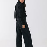 Camden Scarf Cardigan - Charcoal