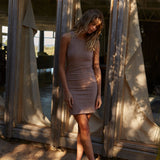 Lou Dress - Tan Melange