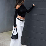 Bella Ruche off The Shoulder Top - Black