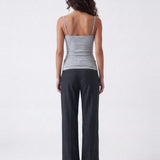 Leyla Lace Cami Grey Marle - back view