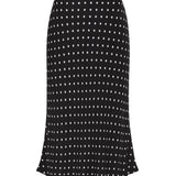 Inez Polka Dot Skirt - Black