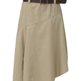 Juno Belted Skirt - Natural