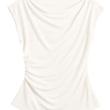 Rina Drape Top - White