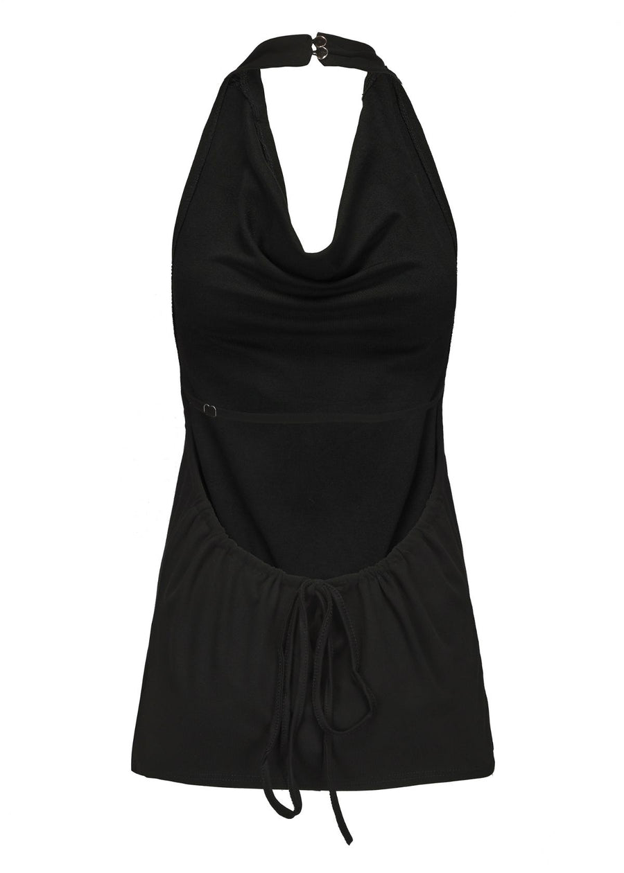 Willa Halter Top - Black