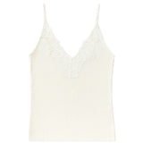 Luna Lace Trim Cami - Ivory