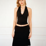 Halter Neck Top - Black