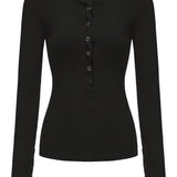 Isobel Long Sleeve Top - Black