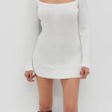 Arlo Knit Dress - White