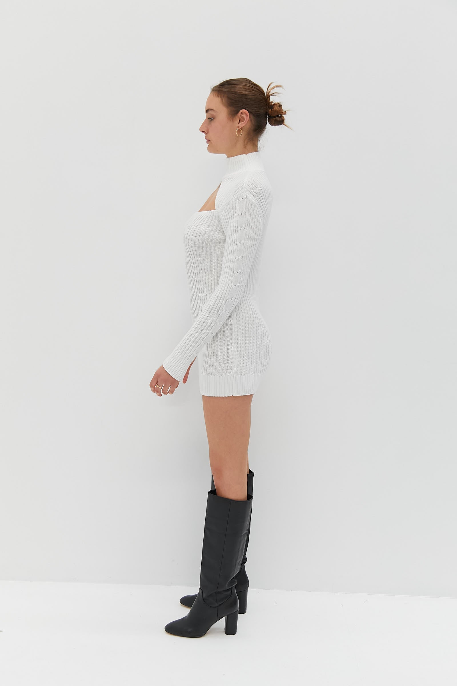 Arlo Knit Dress - White