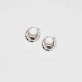 Bianca Hoop Earrings - Silver