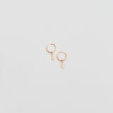 Mini Tag Earrings - Gold