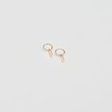 Mini Tag Earrings - Gold