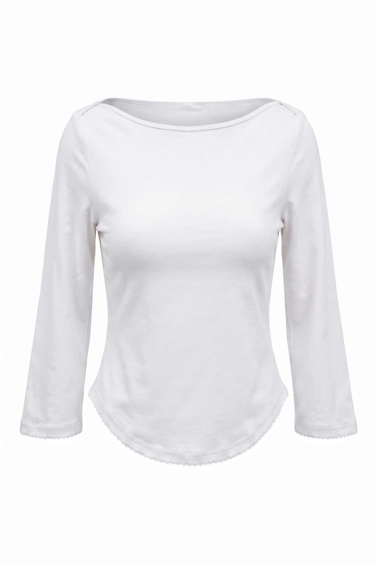 Lola white top, product flat lay