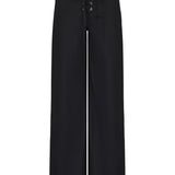 Lace Up Pants - Black