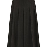 Cate Belted Skirt - Grey
