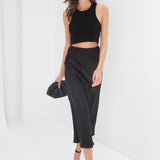 Madeline Silk Skirt - Black
