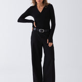 Demi Zip Top - Black