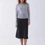 Ezra Off Shoulder Knit - Grey