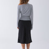 Ezra Off Shoulder Knit - Grey