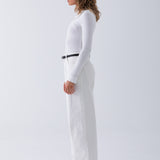Monica Collar Top - White