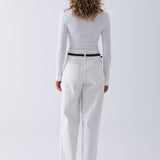 Monica Collar Top - White