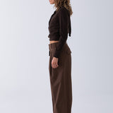 Camden Scarf Cardigan - Brown