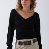 Rhea Knit Top - Black