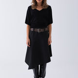 Mira Draped Top - Black
