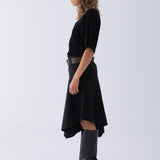Mira Draped Top - Black