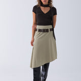Juno Belted Skirt - Natural