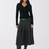 Monica Collar Top - Black