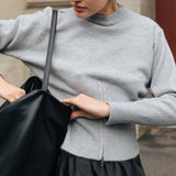 Coco Knit Top - Grey