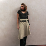Juno Belted Skirt - Natural