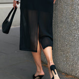 Jules Sheer Skirt - Black