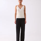 Luna Lace Trim Cami - Ivory
