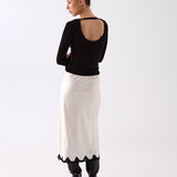 Elodie Scoop Back Top - Black