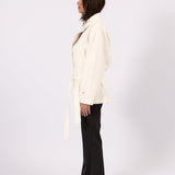 Belted Trench Jacket - White