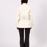 Belted Trench Jacket - White