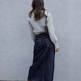 Nikki Denim Midi Skirt - Dark Denim