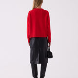 Rosie Knit in Red – back view